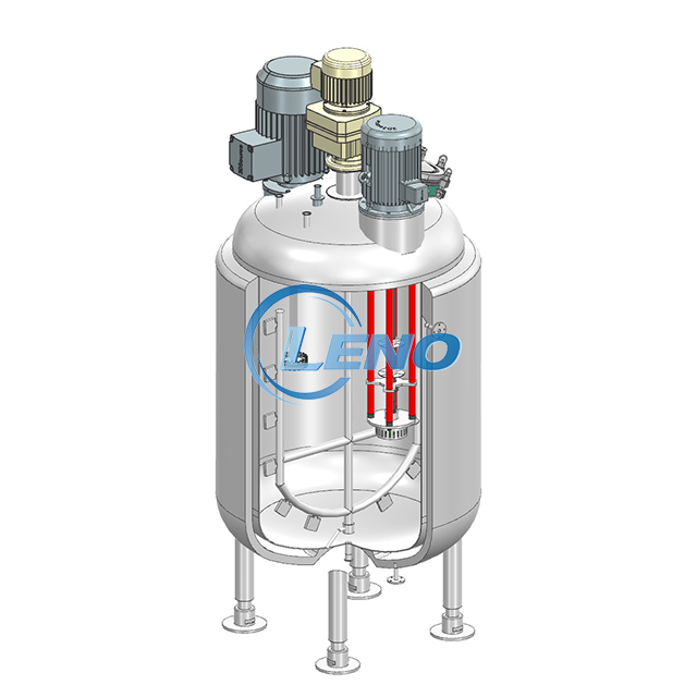 high shear homogenizer tank with 3 agitators