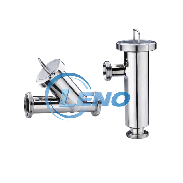 LENO SS304 316L Inline Piper Y Type Angle Milk Juice Strainer