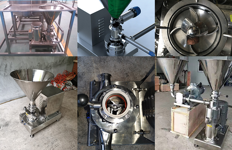 milk powder mixing pump showing