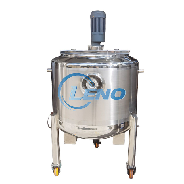 SS304 316 500L Electrical Heating Mobile Mixing Jacke Tank