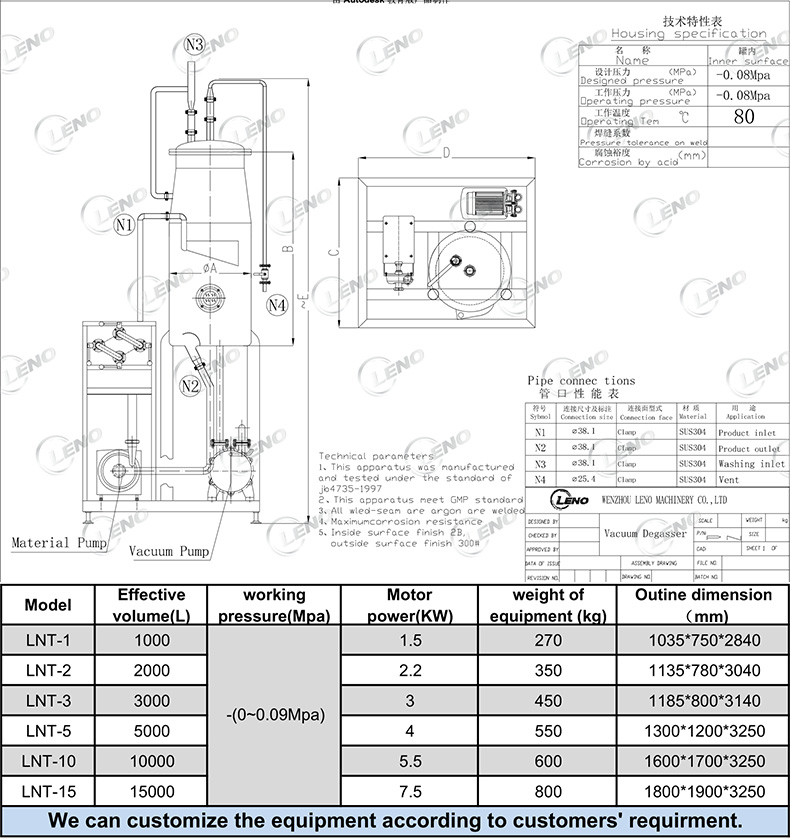 Continuous Vacuum Degasser