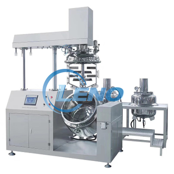 Lifting Vacuum cosmetic mixing tank with oil and water tank