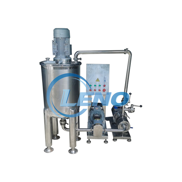 LENO SS304 316 100Liter Single layer Emulsifying Tank with Lobe Pump