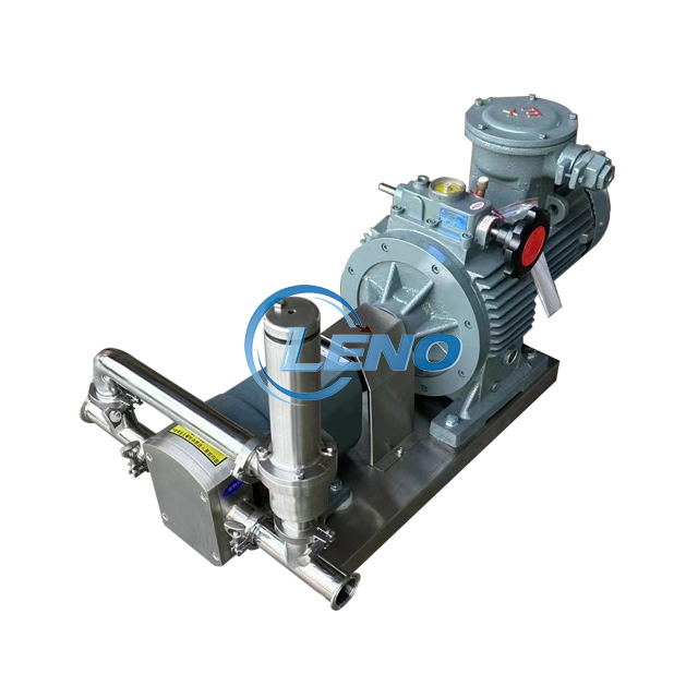 Stainless steel factory selling rotary lobe pump with the safety valve