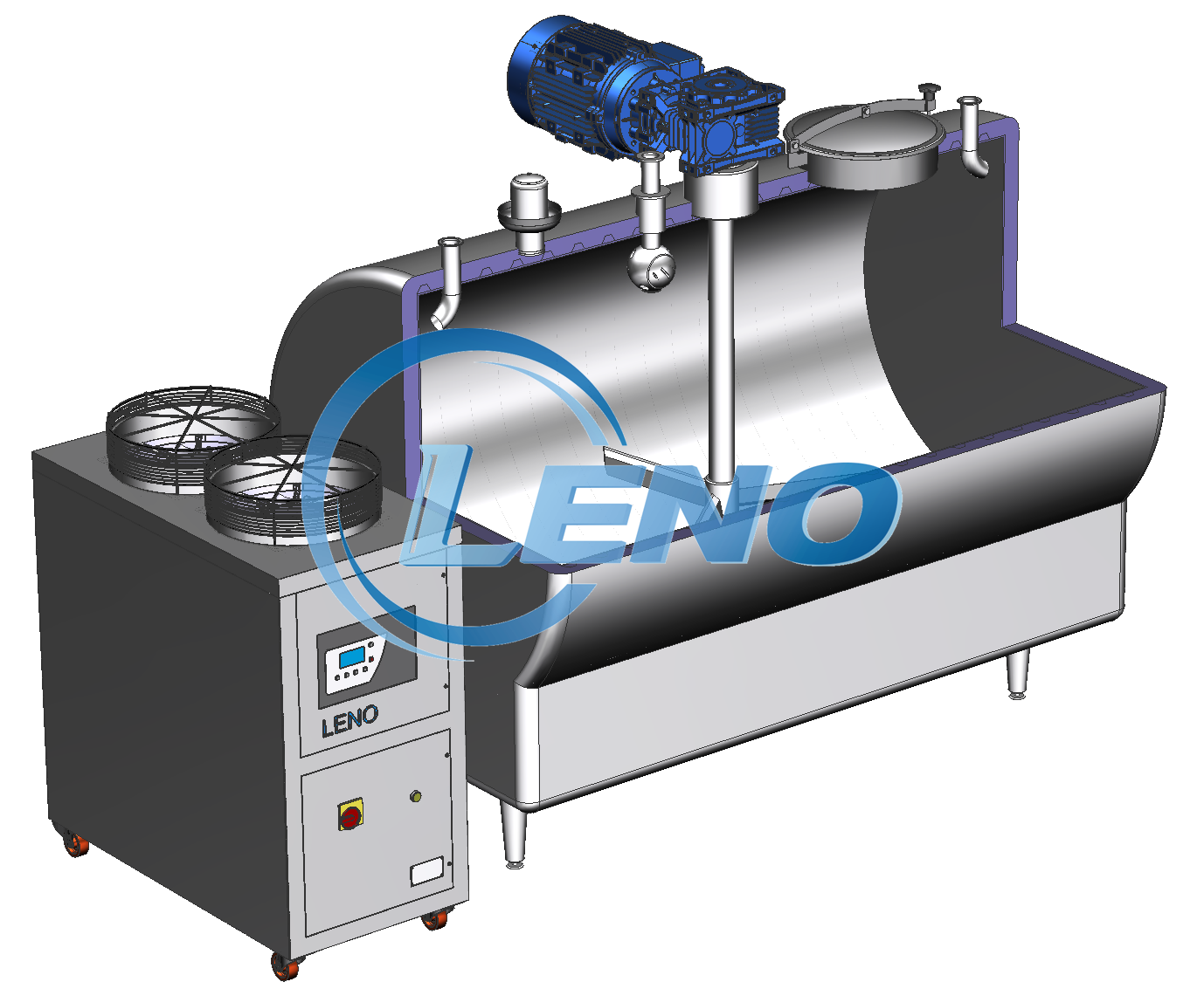 horizontal cooler tank