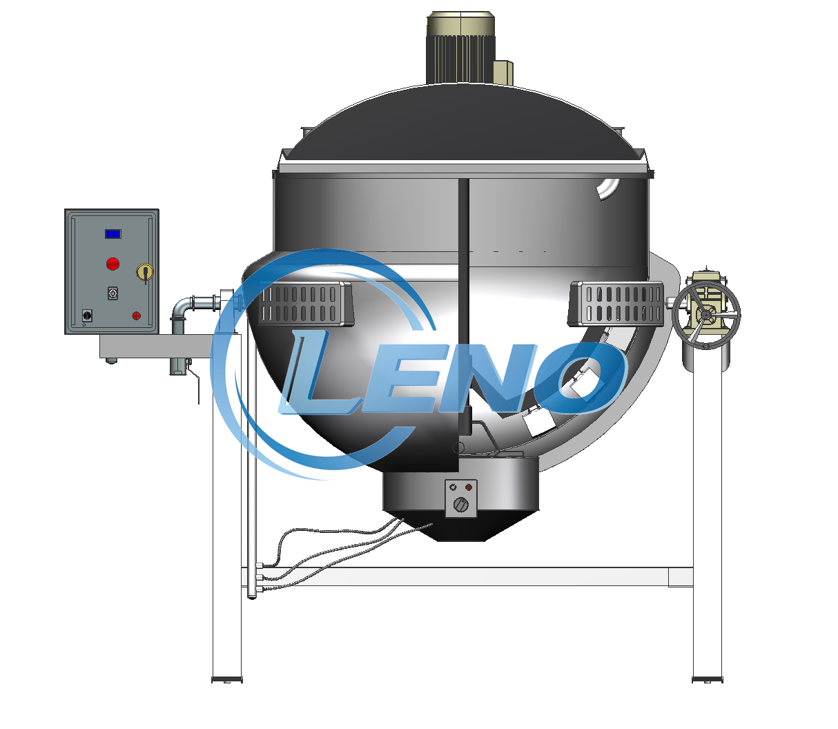 LPG natural gas heating jacket kettle