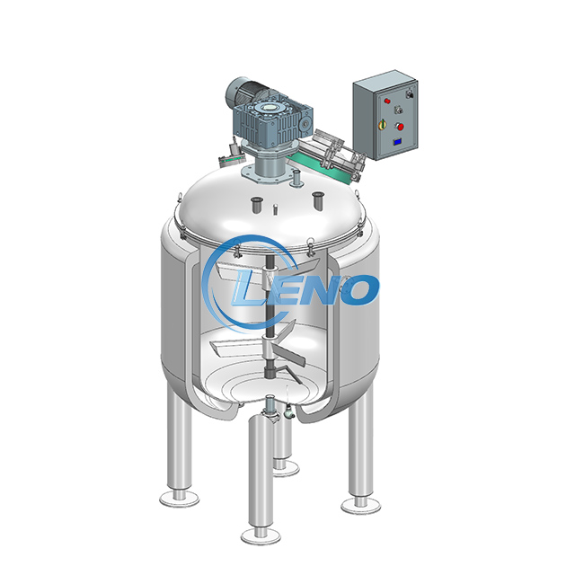Steam heating jacket tank for dairy pasteurization